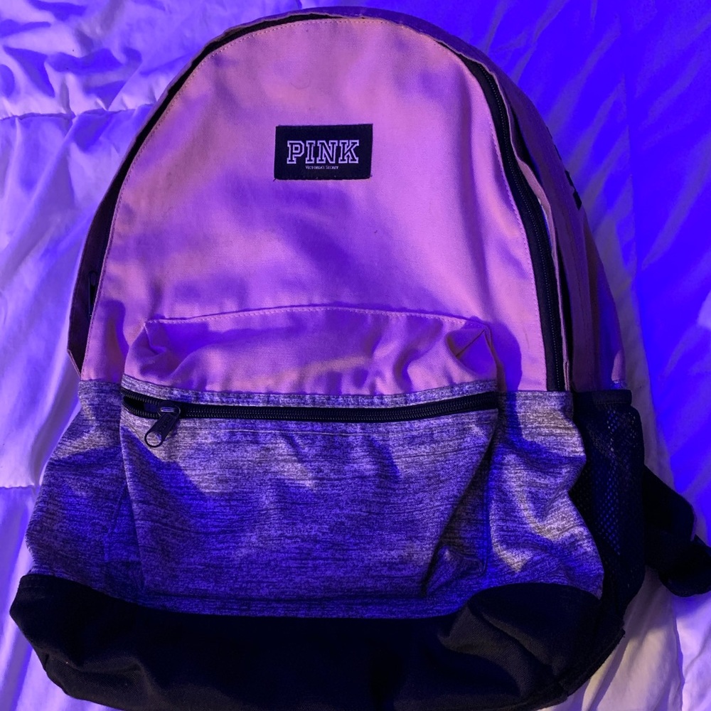 Victoria’s Secret pink backpack.:)